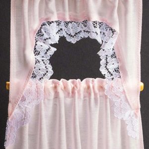 CYRTAINS/RUF.CAPE SET/PNK