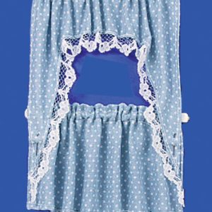 CURTAINS/RUF.CAPE/BL.DOTS