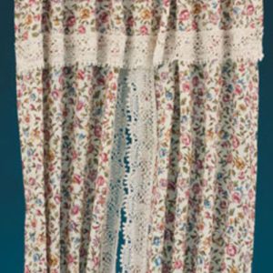 WINDOW DRAPE/FLORAL/LACE