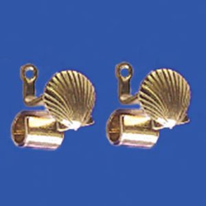 GOLD DRAPERY ROD BRACK/2