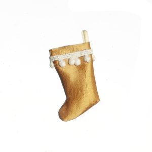 STOCKING/GOLD/LACE TASSEL