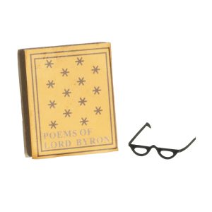 BOOK WITH GLASSES
