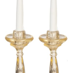 CANDLESTICKS/AMBER