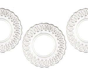 LACE-EDGED PLATES/3/CLEAR