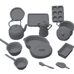 COOKWARE KIT/BLACK/14pc