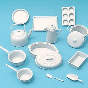 COOKWARE KIT/WHITE/14pc