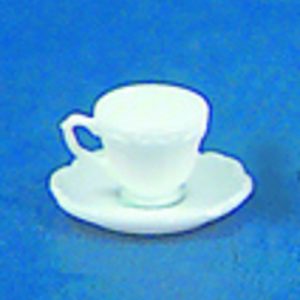 CUPS & SAUCERS/WHITE/12