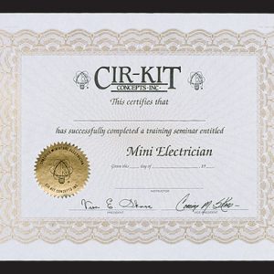 CIRKIT ELEC CERTIFICATE