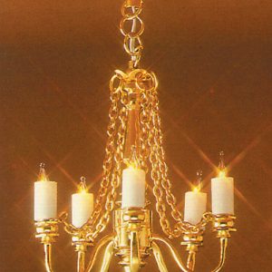5-UP-ARM CHANDELIER/12V