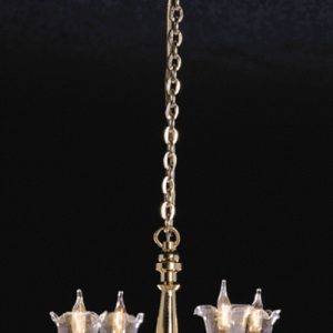 4-ARM CLEAR TULIP CHANDEL