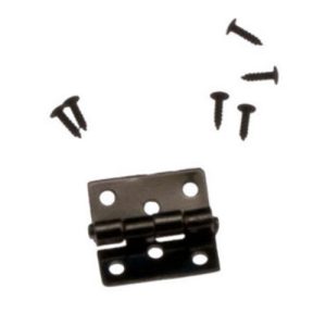 BUTT HINGES W/NAILS/BLK/4