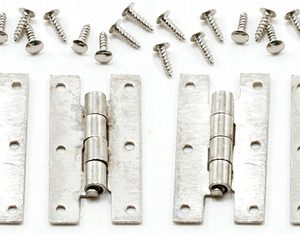 H HINGES W/NAILS/S.NICKEL
