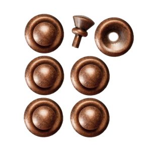 ROUND DOOR KNOB/BRONZE/6