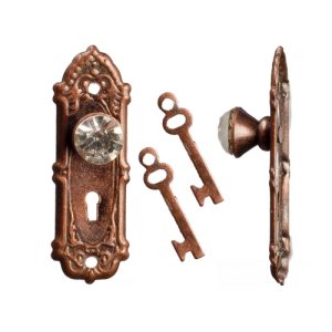 CRYSTAL OPRYL.KNOB/BRNZ/2