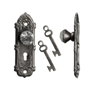 CRYSTAL OPRYL.KNOB/PEWT/2