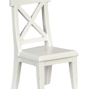 CROSSBUCK CHAIR/WHITE