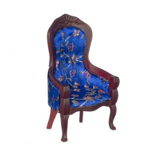 VICT.GENT CHAIR/BL.FL/MAH