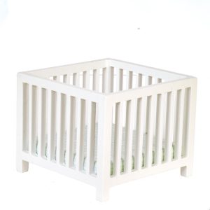 SLAT PLAYPEN/WHITE/BL-GRN