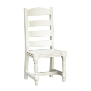 LADDERBACK SIDE CHAIR/WHT