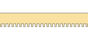DENTIL MOLDING/3/8 x 24