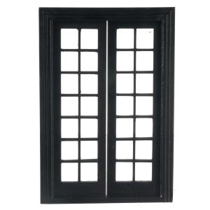 DOUBLE FRENCH DOOR/BLACK