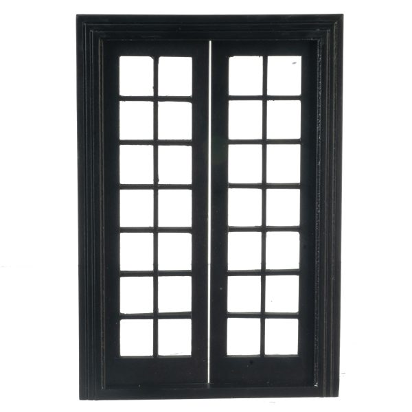 DOUBLE FRENCH DOOR/BLACK