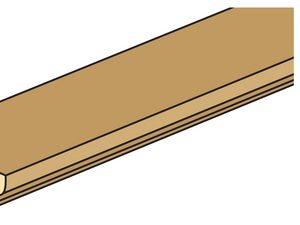 CHAIR MOLDING/1/4x1/8x24