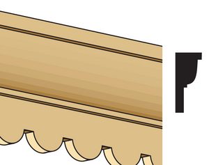 CUSTOM CORNICE/7/16 x 24