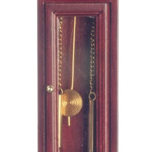 QUARTZ CLOCK/MAHOGANY