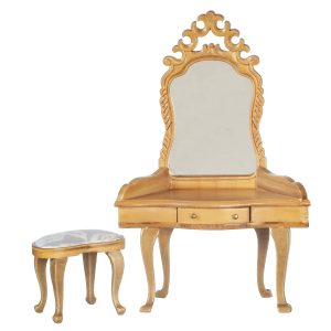 DRESSING TABLE/STOOL/OAK