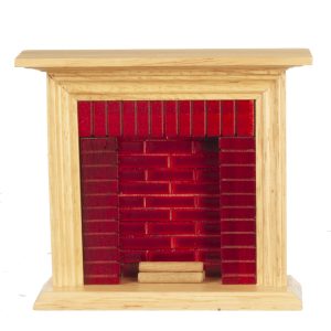 FIREPLACE/BRICKS/OAK