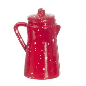 RED SPATTER COFFEE POT