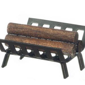 METAL LOGHOLDER W/LOGS