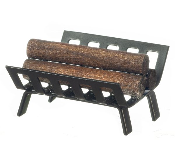 METAL LOGHOLDER W/LOGS
