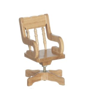SWIVEL DESK CHAIR/OAK