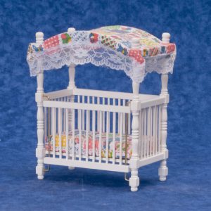 CANOPY CRIB/WHITE/CB