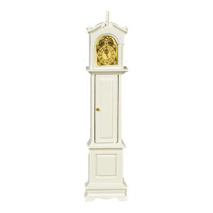 GRANDFATHER CLOCK/WHITE