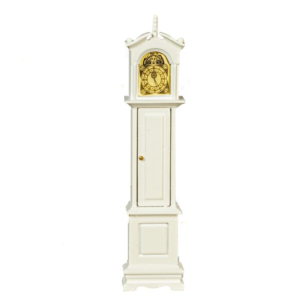 GRANDFATHER CLOCK/WHITE