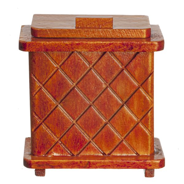 CLOTHES HAMPER/WALNUT
