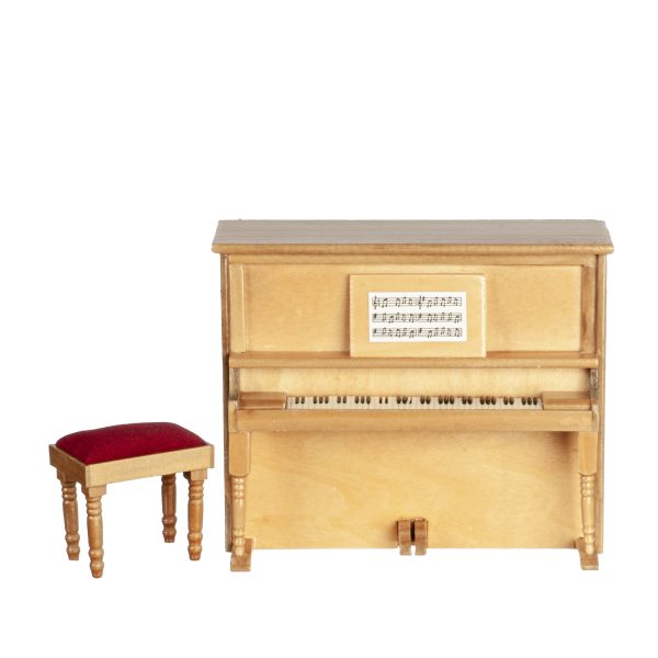 PIANO W/BENCH/OAK