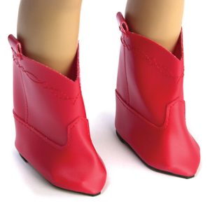 COWBOY BOOTS/RED/18inDOLL