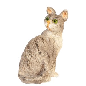 CAT LOOKING BACK/GRAY