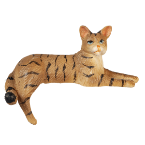 CAT BACK LEG DOWN/TABBY