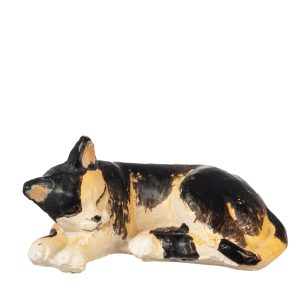 CAT LAYING LEFT/CALICO