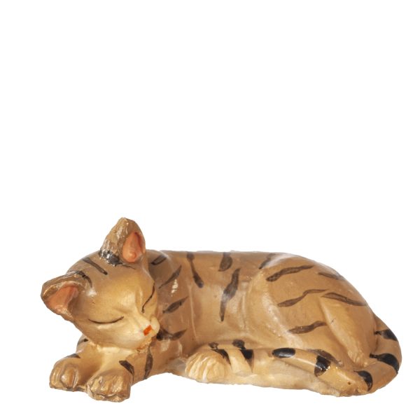 CAT LAYING LEFT/TABBY