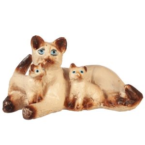 CAT W/KITTENS/SIAMESE