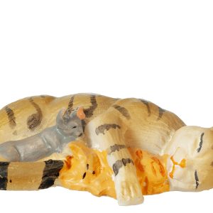 CAT W/KITTENS/TABBY