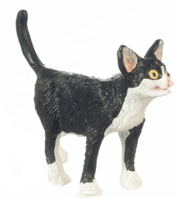 STANDING CAT/BLACK/WHITE