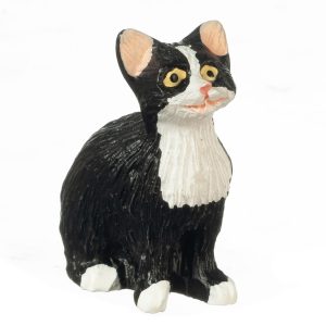 SittingCatEyesOpen/BLK/WH