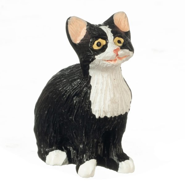 SittingCatEyesOpen/BLK/WH
